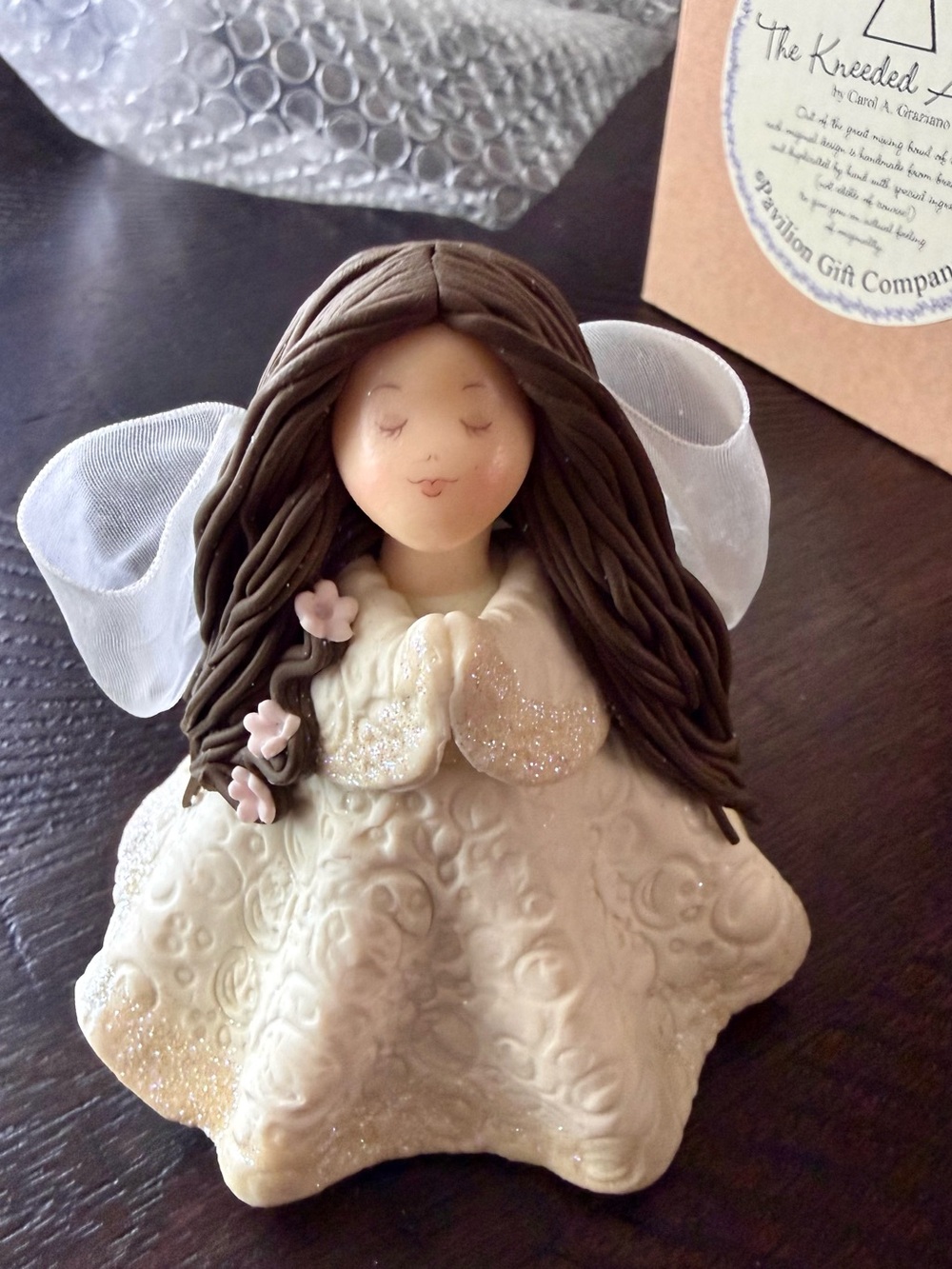 Vintage 2001 Kneeded Angels “Praise” Figurine by Carol A. Graziano